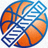 NBA赛程表格网站Logo，橙色篮球图标与深蓝色文字组合
